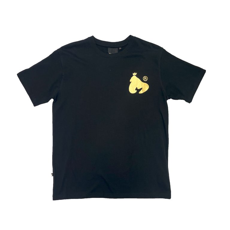 Money Foil Gold Logo Regular Fit Short Sleeve T-Shirt - Black/Gold