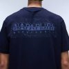 Napaijri Albula Print Loose Fit Short Sleeve T-Shirt - Blue Marine