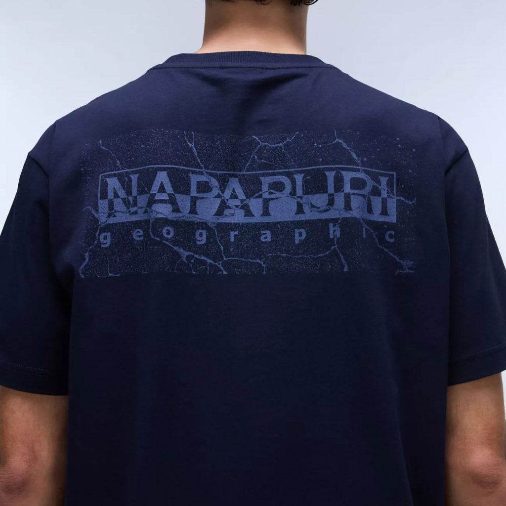 Napaijri Albula Print Loose Fit Short Sleeve T-Shirt - Blue Marine