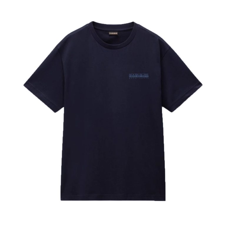 Napaijri Albula Print Loose Fit Short Sleeve T-Shirt - Blue Marine