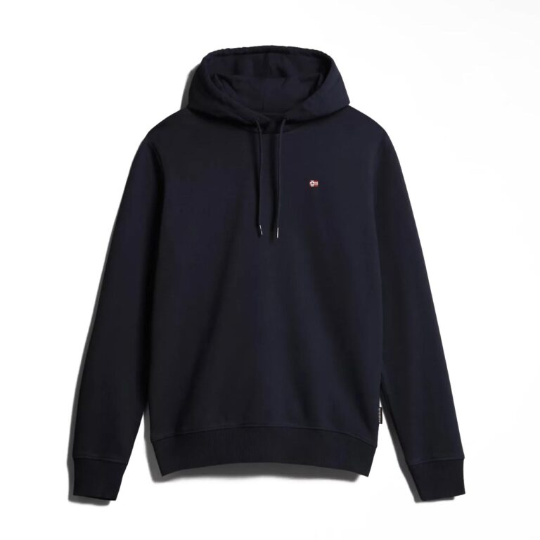 Napapijri Balis Regular Fit Long Sleeve Hoodie - Blue Marine