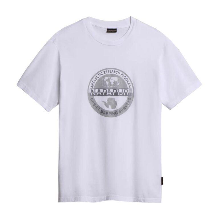 Napapijri Bollo Regular Fit Short Sleeve T-Shirt - White