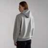 Napapijri Box Regular Fit Long Sleeve Hoodie - Grey Marl