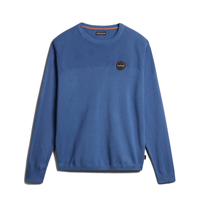 Napapijri Derri Regular Fit Long Sleeve Sweatshirt - Blue Horizon