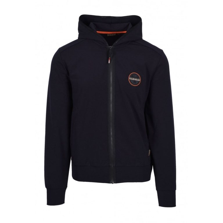Napapijri Icale Full Zip Regular Fit Long Sleeve Hoodie - Blue Marine