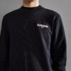 Napapijri Ice Regular Fit Long Sleeve Sweatshirt - Black