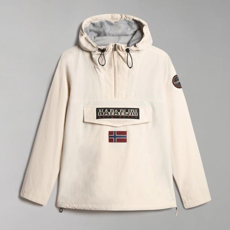 Napapijri Rainforest 3 Regular Fit Long Sleeve Jacket - Whitecap