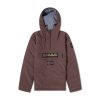 Napapijri Rainforest Winter 1/4 Zip Regular Fit Long Sleeve Jacket - Brown Ebony