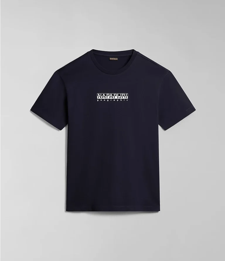 Napapijri SS4 Loose Fit Short Sleeve T-Shirt - Blue Marine