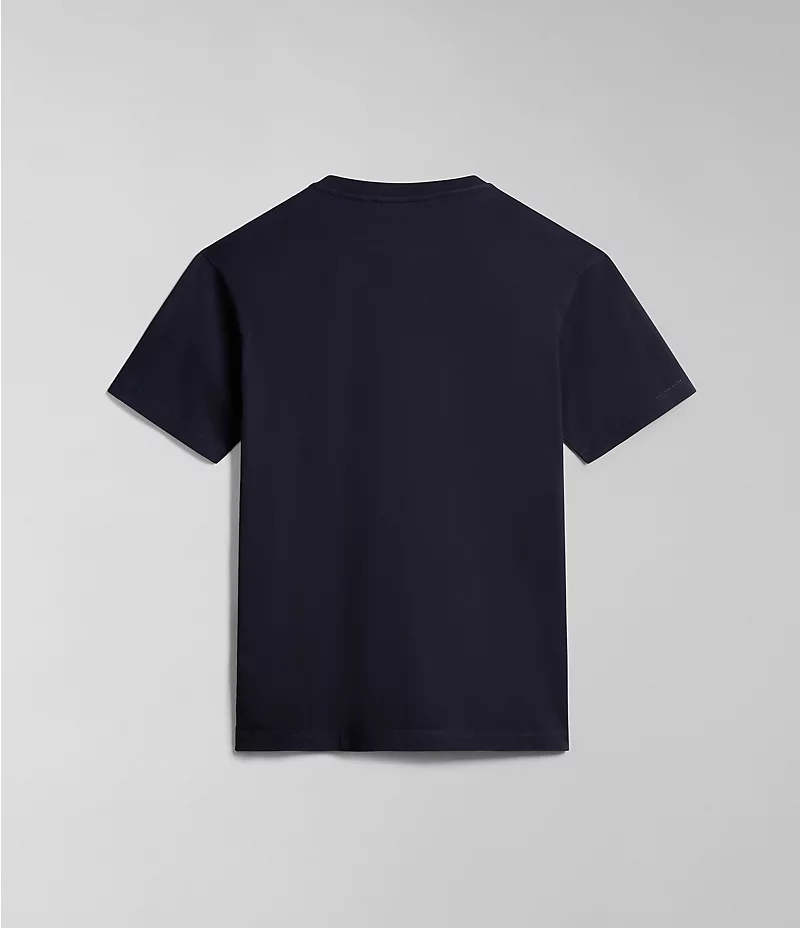 Napapijri SS4 Loose Fit Short Sleeve T-Shirt - Blue Marine
