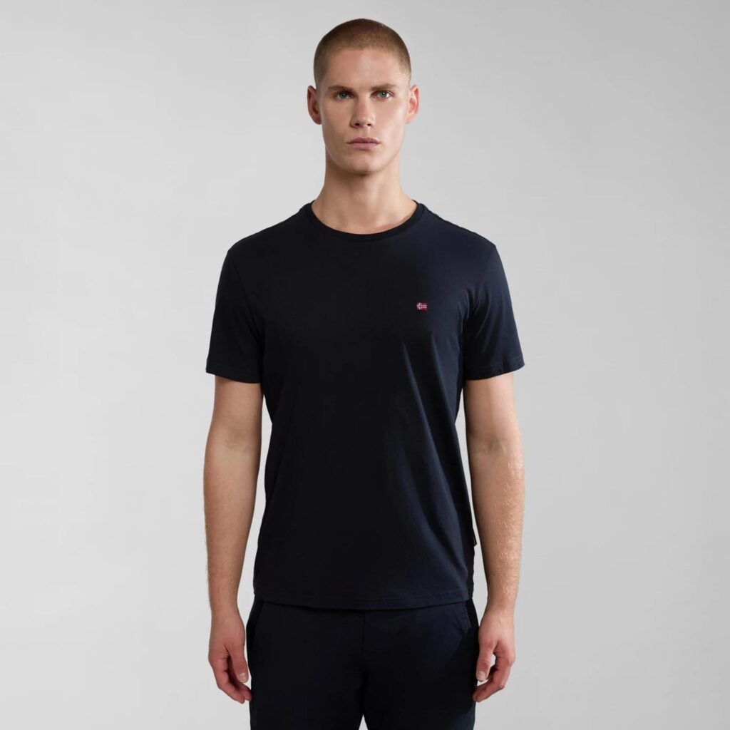 Napapijri Salis Regular Fit Short Sleeve T-Shirt - Black