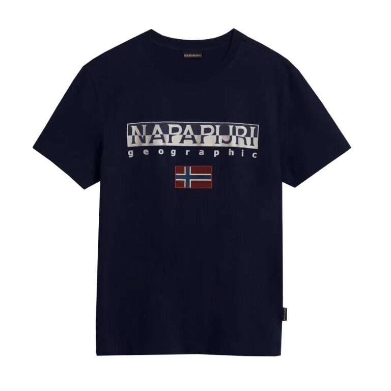 Napapijri Sayas Regular Fit Short Sleeve T-Shirt - Navy
