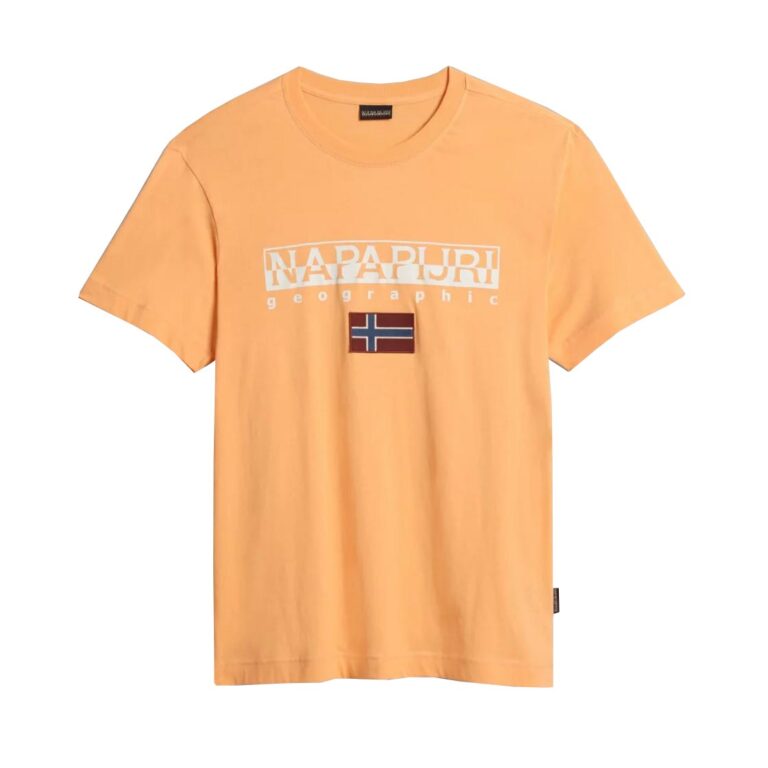 Napapijri Sayas Regular Fit Short Sleeve T-Shirt - Orange Mock