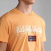 Napapijri Sayas Regular Fit Short Sleeve T-Shirt - Orange Mock