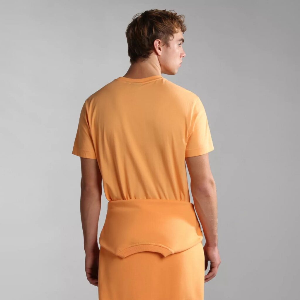 Napapijri Sayas Regular Fit Short Sleeve T-Shirt - Orange Mock