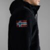Napapijri Teide Sherpa 1/4 Zip Loose Fit Long Sleeve Jacket - Black