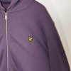 Lyle & Scott Classic Full Zip Regular Fit Long Sleeve Hoodie - Deep Plum