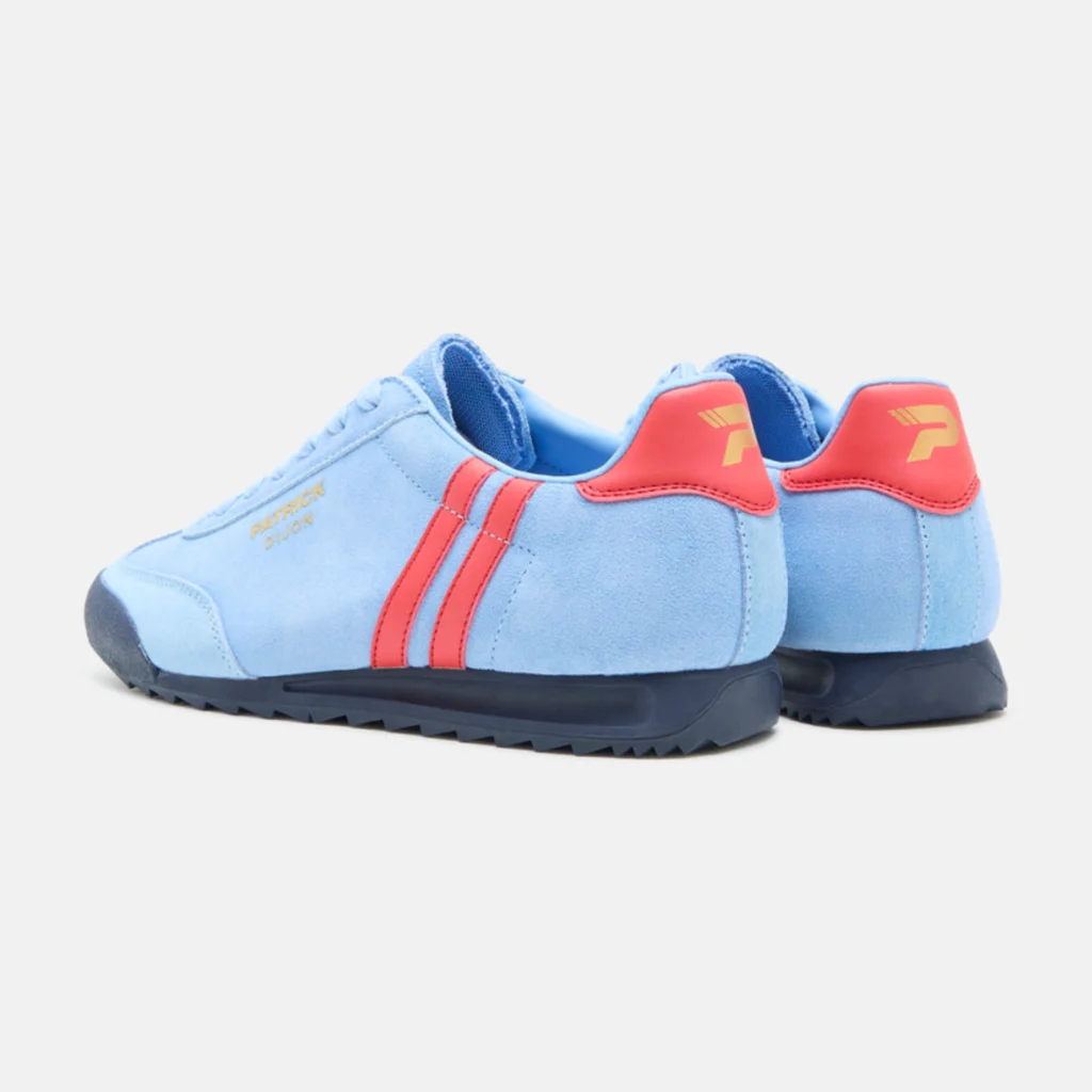 Patrick Dijon Runner Trainers - Sky Blue / Red - 415