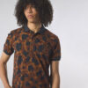 Pretty Green Brindle Regular Fit Short Sleeve Polo - Brown