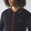 Pretty Green Evelyn Knit Regular Fit Long Sleeve Shirt - Black