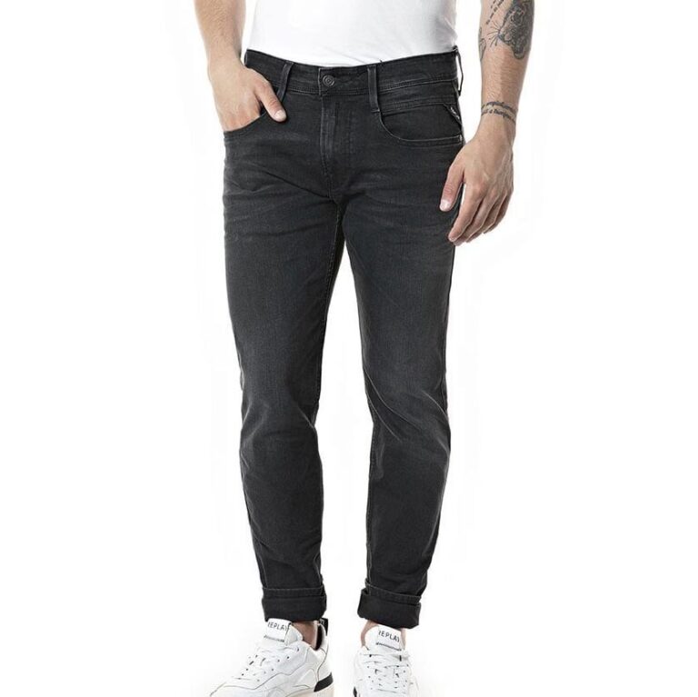 Replay Anbass Slim Fit Jean - Black/Black