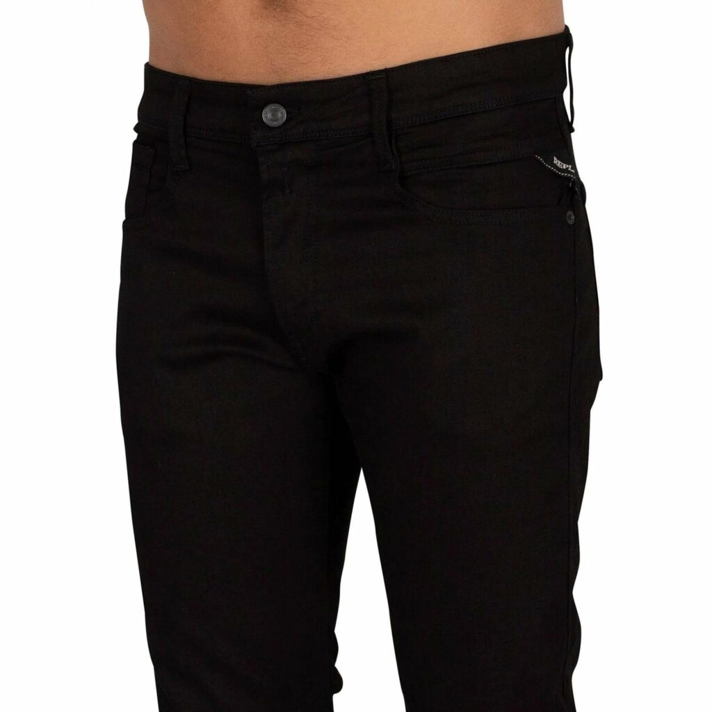 Replay Anbass Slim Fit Jean - Jet Black
