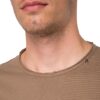 Replay Back Stitch Detail Regular Fit Short Sleeve T-Shirt - Brown