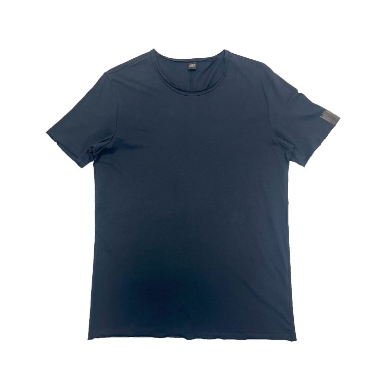 Replay Back Stitch Detail Regular Fit Short Sleeve T-Shirt - Navy