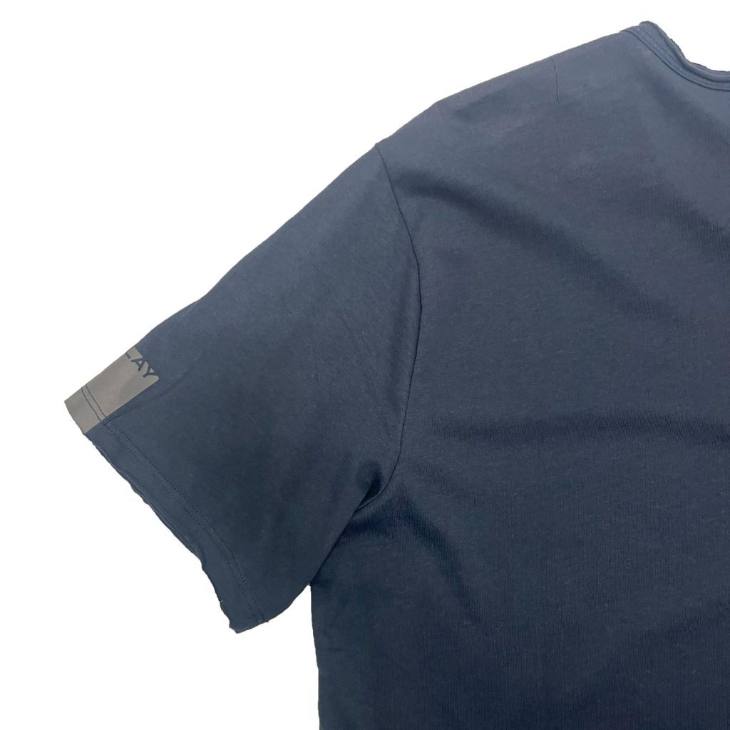Replay Back Stitch Detail Regular Fit Short Sleeve T-Shirt - Navy