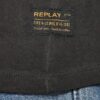 Replay Box Logo Regular Fit Short Sleeve T-Shirt - Washed Grey