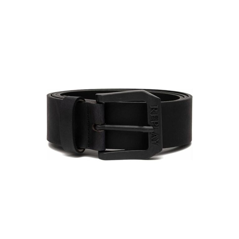 Replay Classic Leather Belt - Black