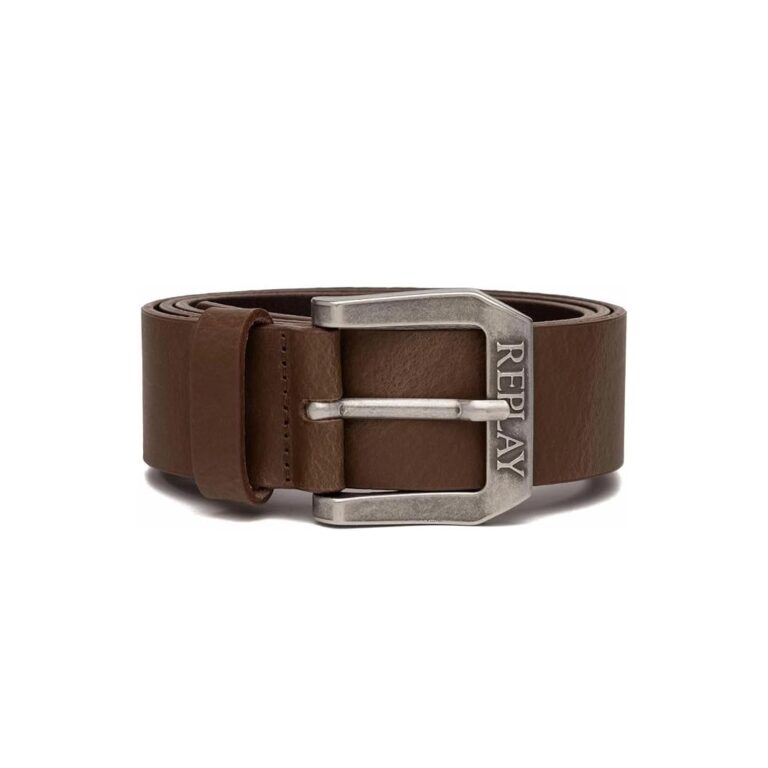 Replay Classic Leather Belt - Brown