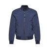 Replay Classic Regular Fit Long Sleeve Bomber Jacket - Navy