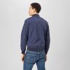 Replay Classic Regular Fit Long Sleeve Bomber Jacket - Navy