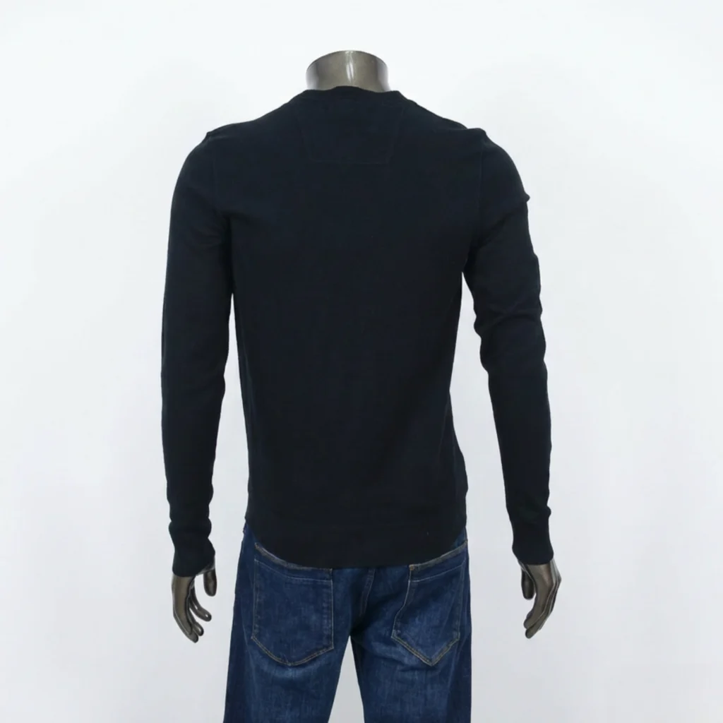 Replay Essential Knit Regular Fit Long Sleeve Sweatshirt - Black