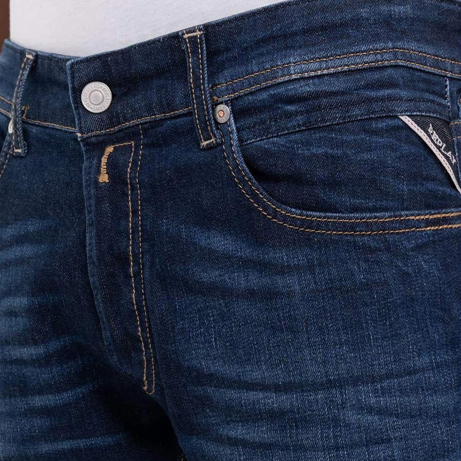 Replay Grover Straight Fit Jean - Dark Indigo