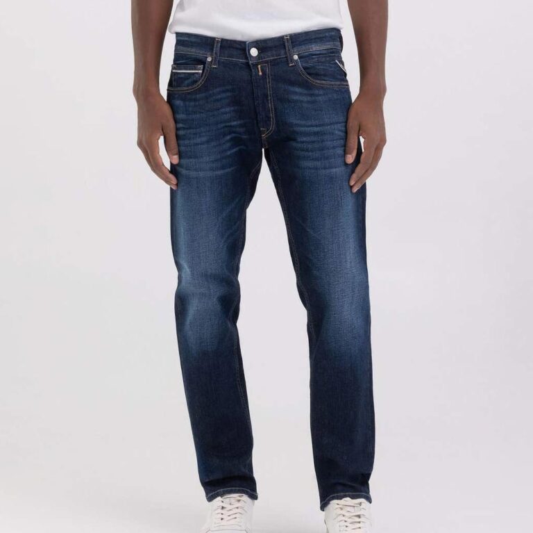 Replay Grover Straight Fit Jean - Dark Indigo
