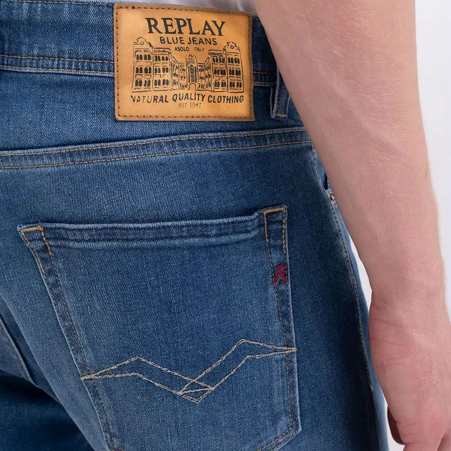 Replay Grover Straight Fit Jean - Light Indigo