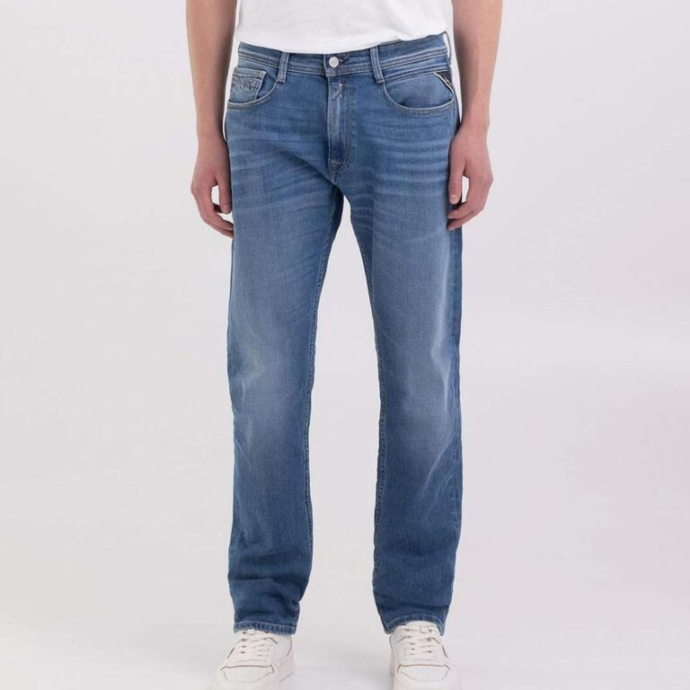 Replay Rocco Regular Taper Fit Jean - Stone Wash