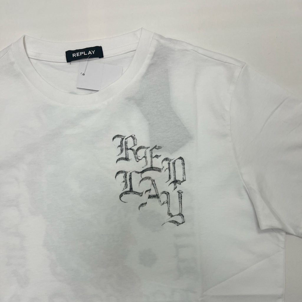Replay Skull Detail Regular Fit Short Sleeve T-Shirt - White