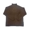 Replay Turtle Neck Lightweight Loose Fit Long Sleeve Sweatshirt - Brown