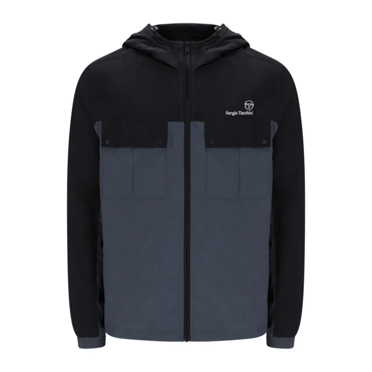 Sergio Tacchini Alba Hooded Jacket - Black / Turbulence