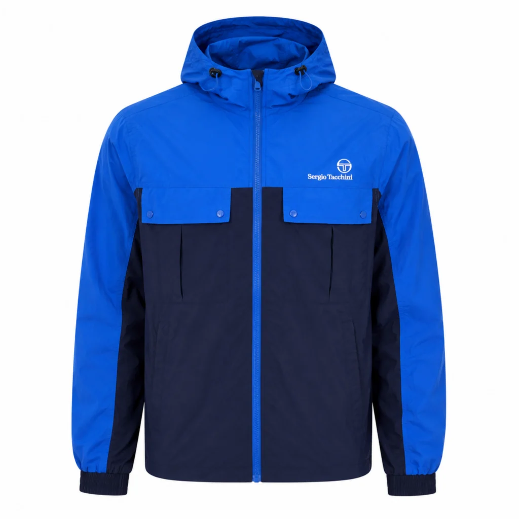 Sergio Tacchini Alba Hooded Jacket - Princess Blue / Maritime Blue