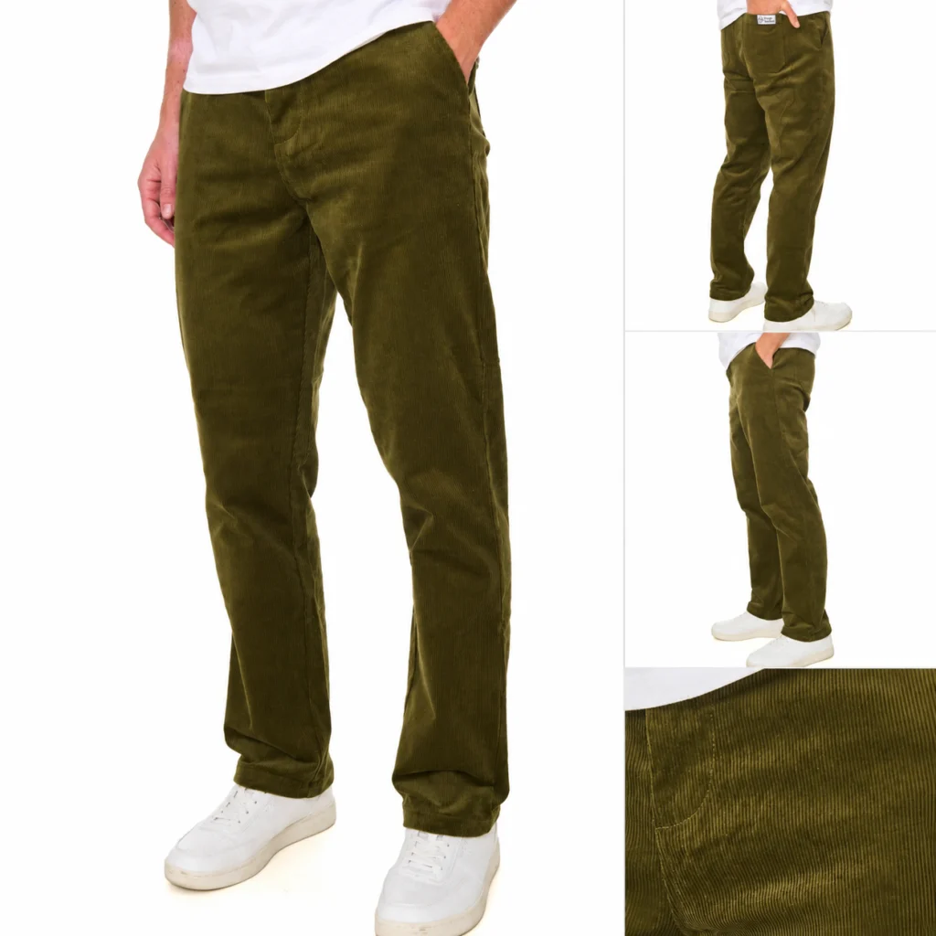 Sergio Tacchini Amico Corduroy Track Pant - Dark Olive
