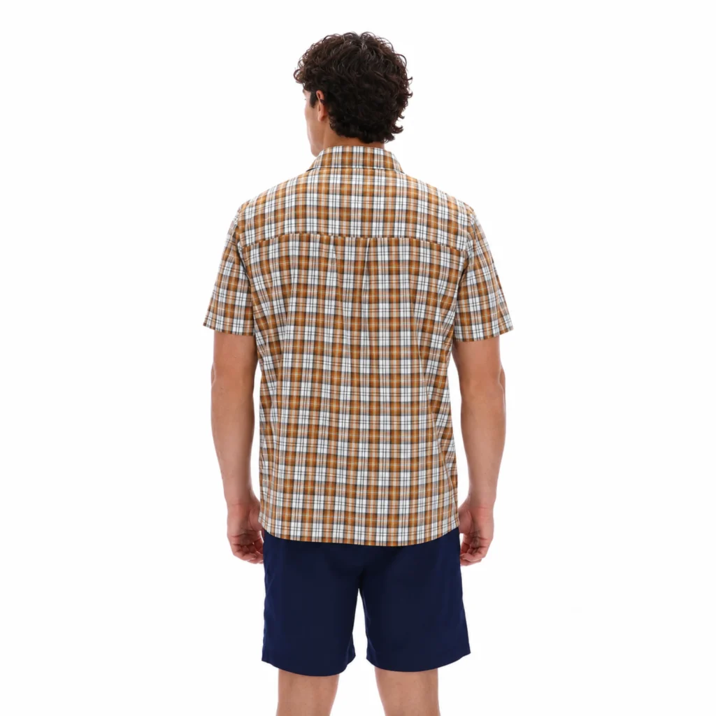 Sergio Tacchini Ben Short Sleeve Shirt - Mojave Desert / Gardenia