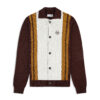 Sergio Tacchini Bruni Knit Cardigan - Bitter Chocolate / Gardenia / Pumpkin Spice