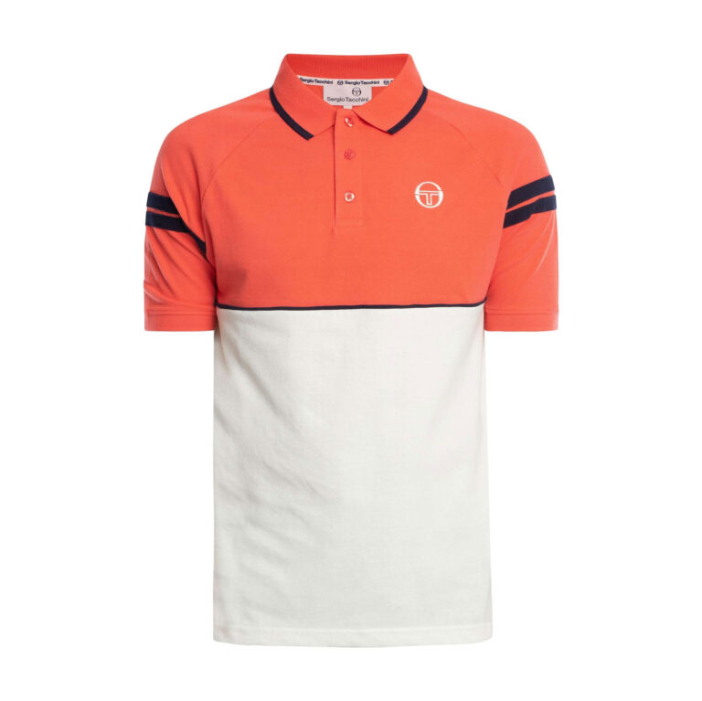 Sergio Tacchini Cambio Regular Fit Short Sleeve Polo  - Dubarry/Gardenia/Maritime Blue