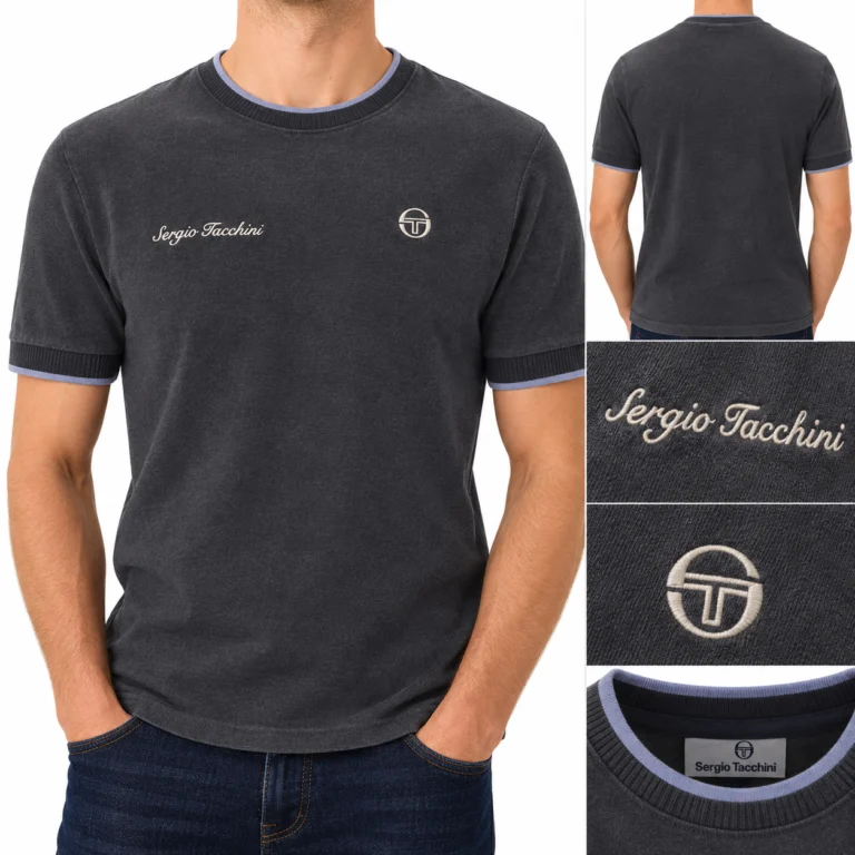 Sergio Tacchini Conte T-Shirt - Charcoal Marl