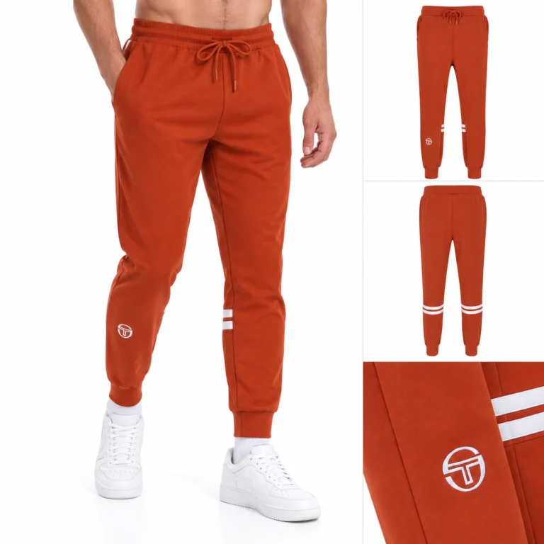 Sergio Tacchini Dallas Track Top Pant - Rooibos Tea / Gardenia