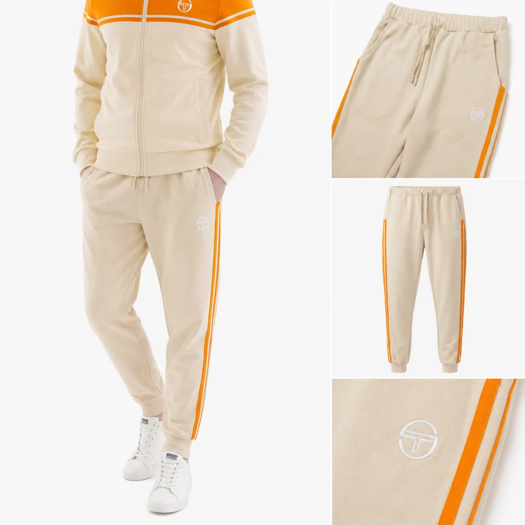 Sergio Tacchini Damarindo Track Pants - Sandshell / Orange Pepper